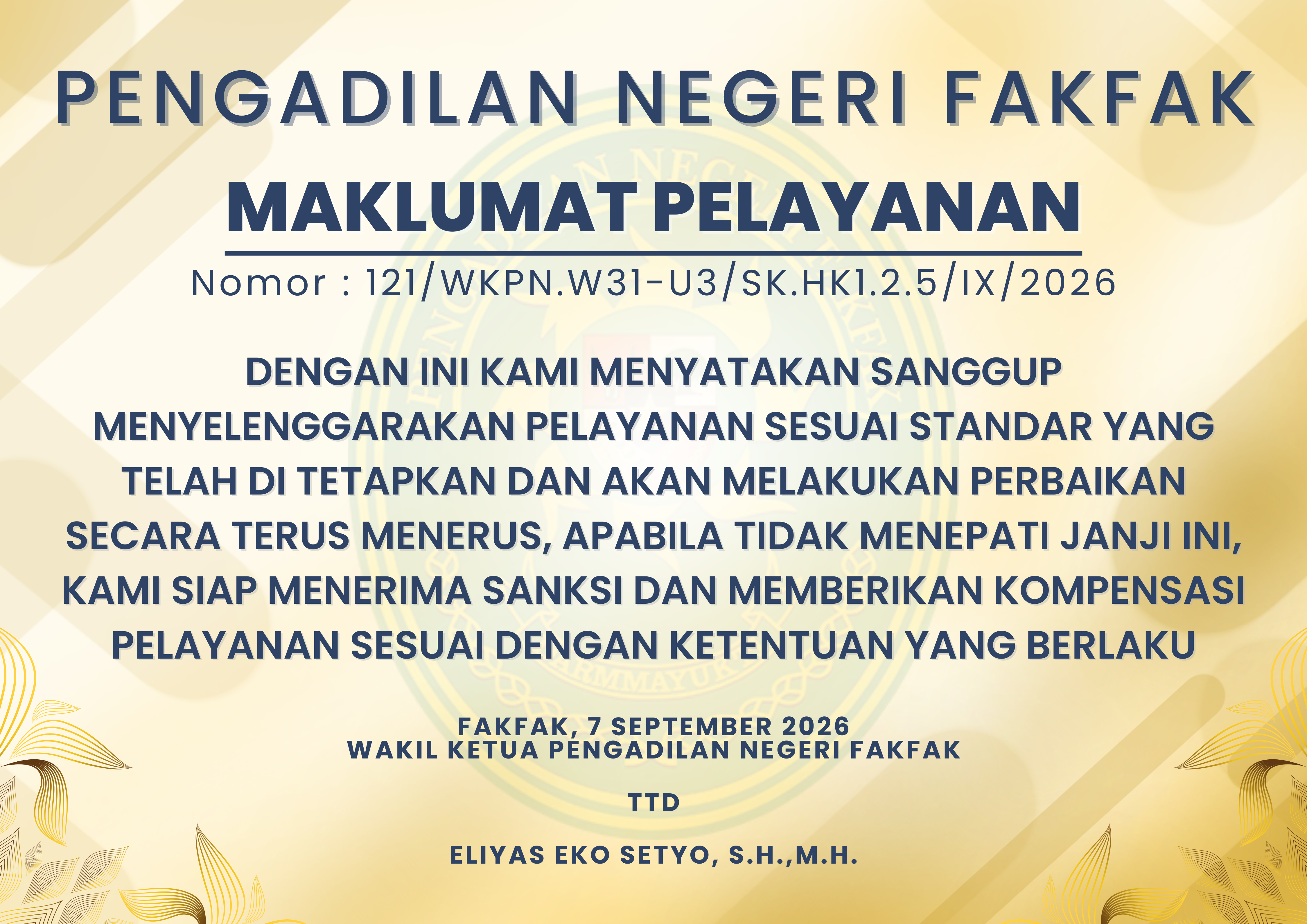 Maklumat Pelayanan